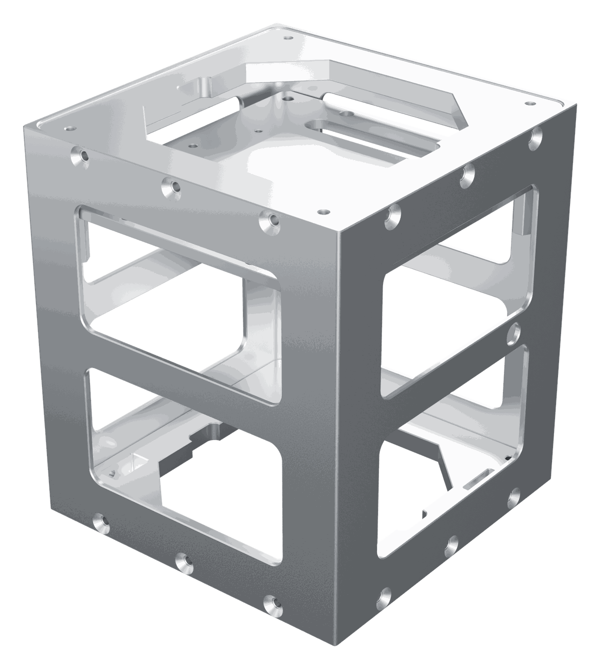Archon Orbital Systems 1U CubeSat structure — exterior render